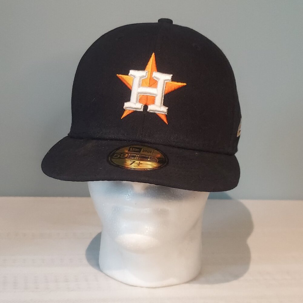Black New Era Houston Astros Hat